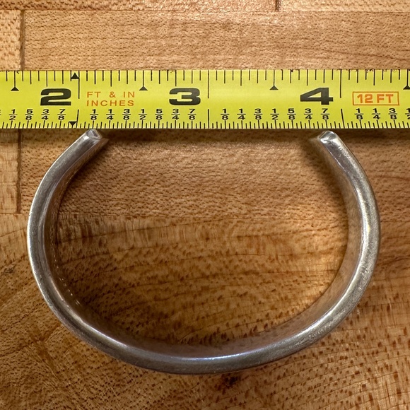 VTG Tiffany & Co 1837 Basics cuff sterling silver w/box, pouch & cleaning card - Picture 6 of 9